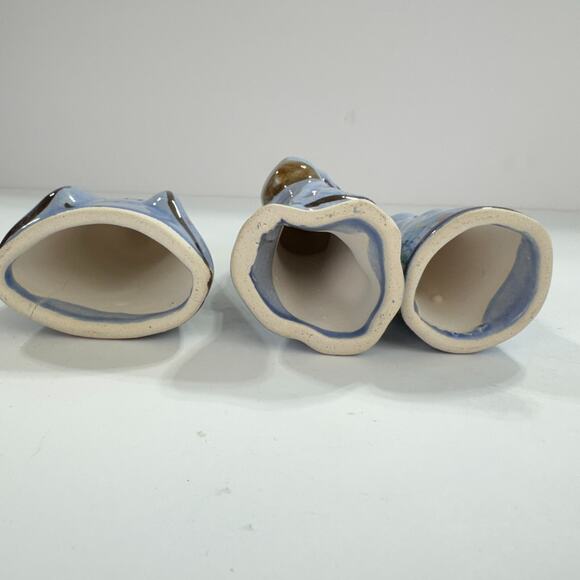 Tonala Mexican Pottery Nativity Blue 4 Piece Set Christmas Holy Family - Picture 10 of 13